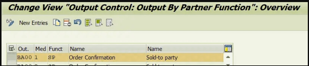 Assign Output Types To Partner Functions