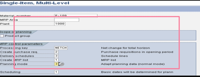 MRP Requirements Planning