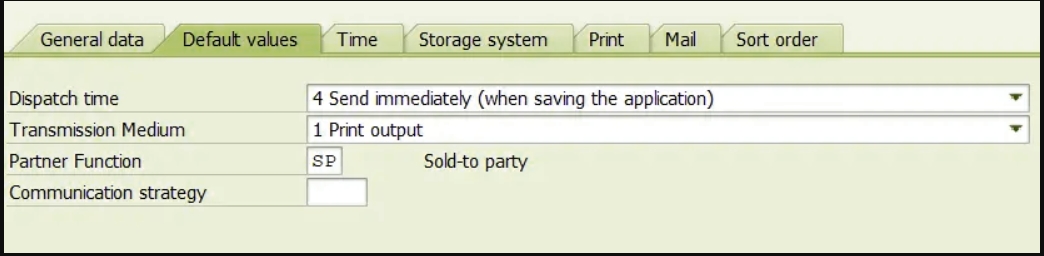 Output type Setting