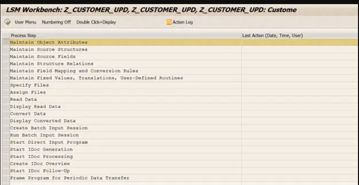 how to create lsmw in sap with screenshots